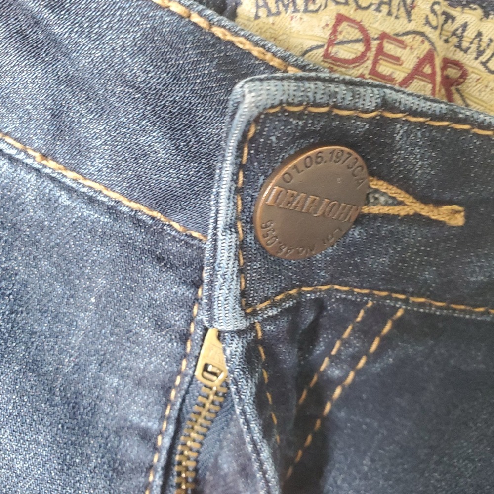 Dear John Downtown Jeans Dark Wash Straight Leg Size 25 Style DJ-SL2004DTN - Picture 9 of 11